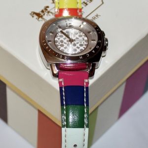 WOMEN'S COACH COLOR BLOCK WATCH~New in box